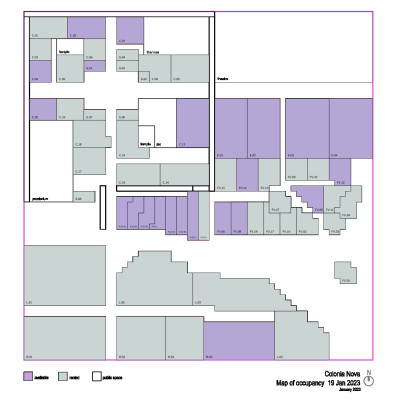 Colonia Nova: Map of Occupancy 19 Jan 2023